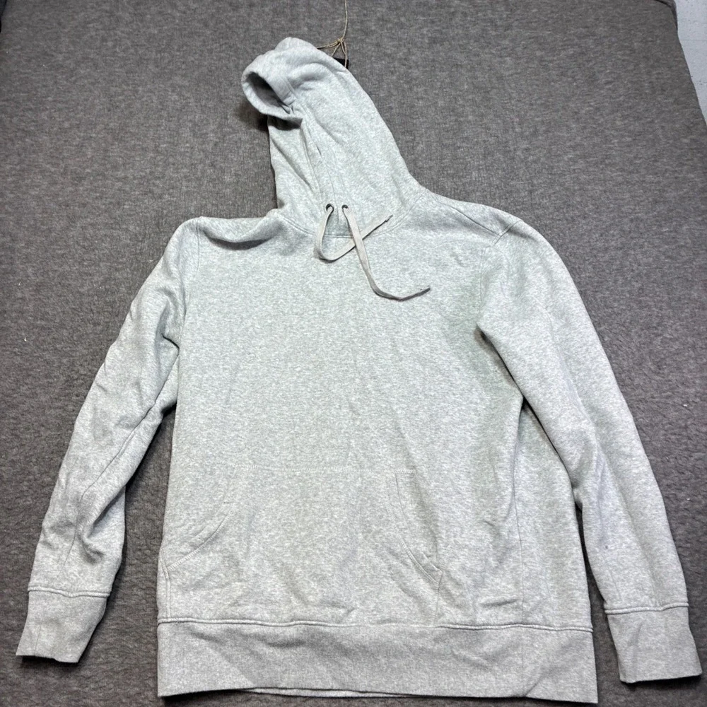 Goodfellow & Co Hoodie Mens‎ Large Gray Solid Long Sleeve Pullover Workout - Picture 2 of 9